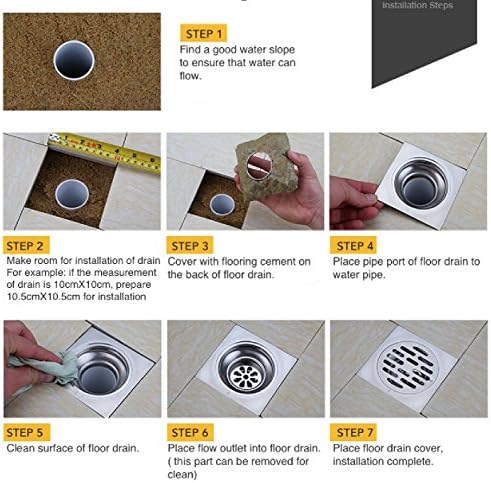 Solid Brass Non-Clog BlackPlated Drain for Bathrooms