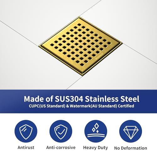 BernkotIP67 Stainless Steel Square Showers Drain