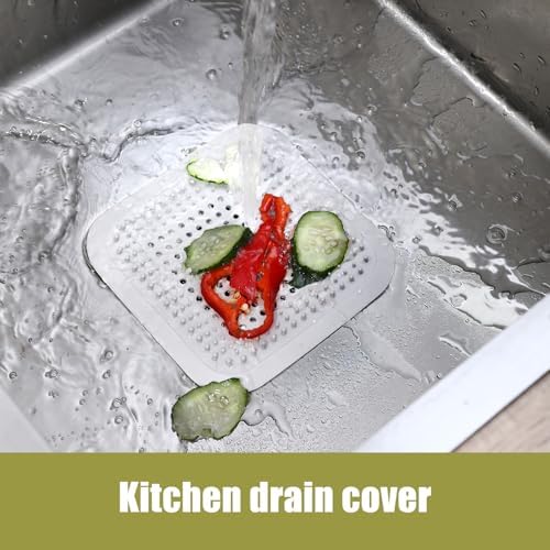 Flasidu - Durable White Bath Drain Hair catcher