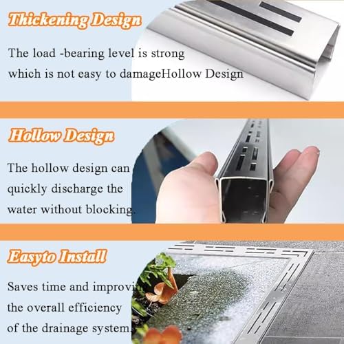 Heavy Duty 304 Stainless Steel Trench Drain with End Caps