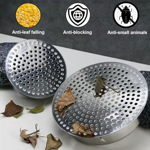 High-Quality 304 Stainless Steel Floor Drain Covers with Silver Caps
