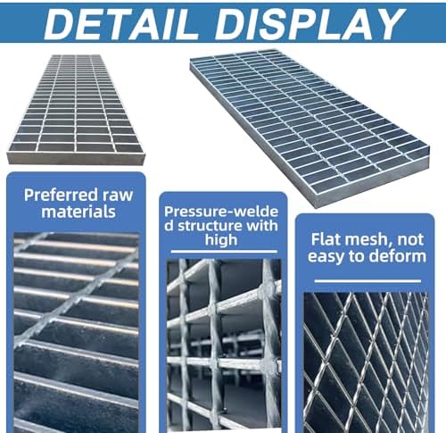Durable Outdoor Drain Grate for Car Driveway and Garages