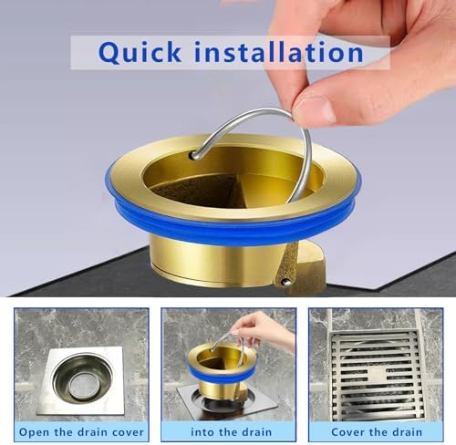 Premium Long-Lasting Gold-Plated Drain Backflow Preventer for Home Use