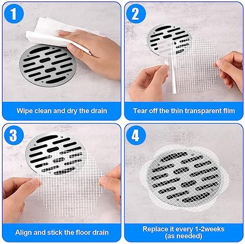 AMFUN Disposable Shower Drain Hair Catcher 40Pcs Clean Your Bathroom Like a Pro