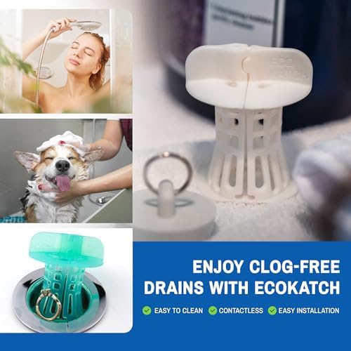 Polar White Bathtub Drain Hair Catcher