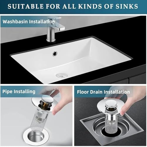 2025 New Must-Have Bath Sink Drain Hair Catcher - No More Clogs