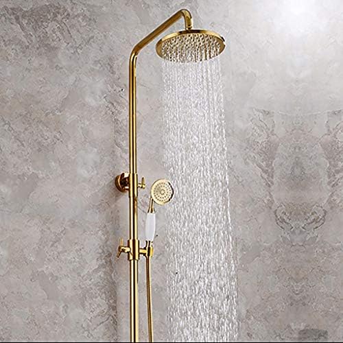 GSPDJ Gold-Plated 3-Function Bathroom Shower System