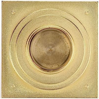 Jerliflyer Antique Square Floor Drain with Strainer for Bathroom Kitchen Use