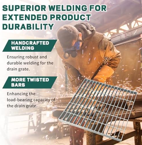 High-Quality Premium 19IN Galvanized Steel Drain Grate