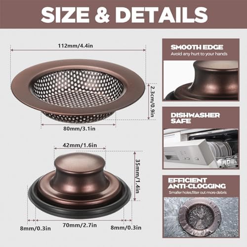 Premium Kitchen Sink Drain Set by Retisee