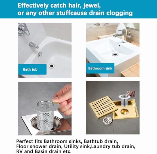 Sturdy Effortless Shower Drain Strainer Silver
