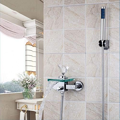 Huin Corner Bathroom Faucet with Crystal Handle