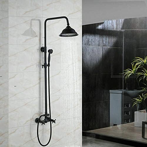 Wall-Mounted Rain shower Faucet System with Hand-Held Shower Faucet