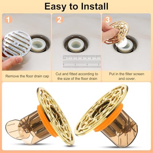 2Pcs Odor Proof Floor Drain