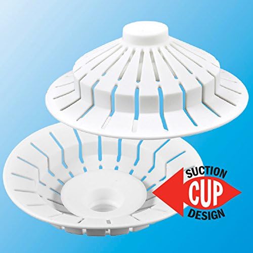 Danco 10771P Dual Suction Cup Hair Catcher for Tub