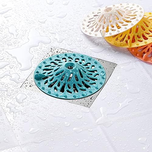 4-Pack White Silicone Drain Stopper Hair Catcher for Bathroom and Kitchen