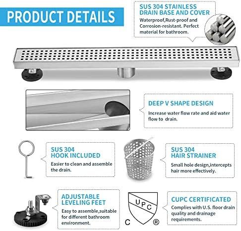 Linear Shower Drain 36 Inch
