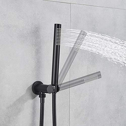 Huin Brass Black Thermostatic Shower Set