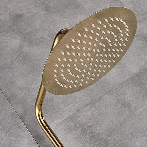 Huin Dual-Handle Rain Showerhead Set Golden Finish