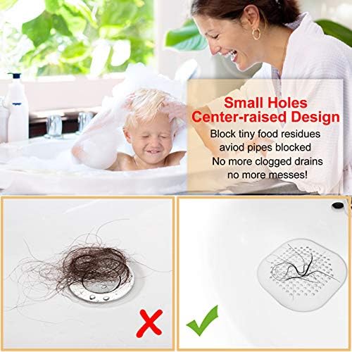 Simply Suction-Cup Hair Catcher for Showers 2-Pack
