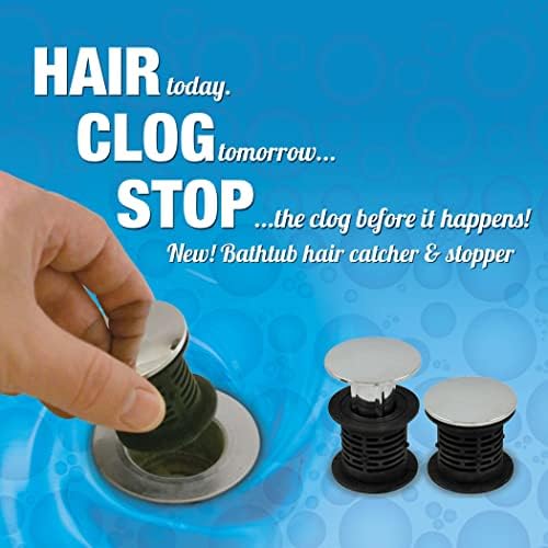 Danco 2-in-1 Bathtub Hair Catcher