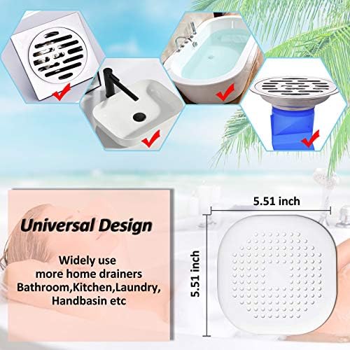 Simply Suction-Cup Hair Catcher for Showers 2-Pack