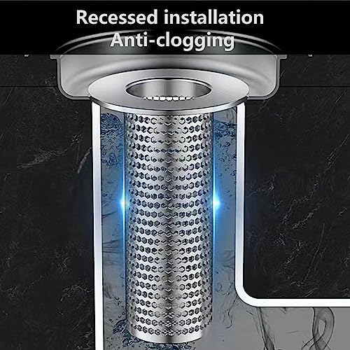 Sturdy Effortless Shower Drain Strainer Silver
