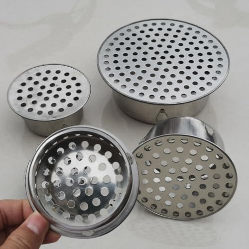 High-Quality 304 Stainless Steel Floor Drain Covers with Silver Caps