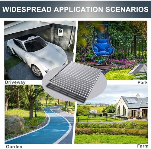 Durable Rust-Proof 23x23in galvanized steel drainage grates for Garages Driveways Yards