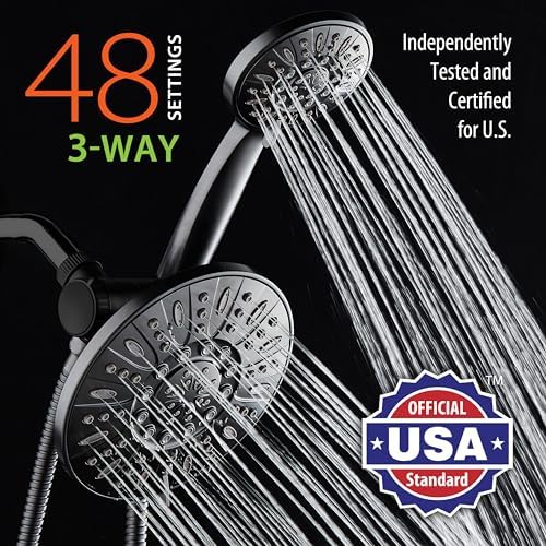 AquaDance 7 3-Way Premium Rain shower combo