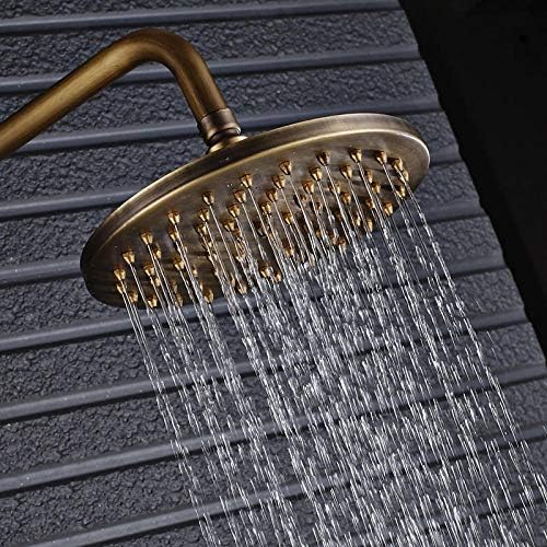 8 Rainfall Shower Head Set with antique brass finish
