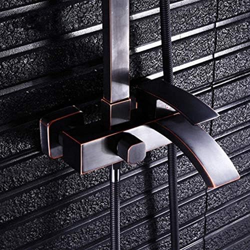 Rain Shower Set Durable rainhead Single-hand Faucet Oil rubber bronze