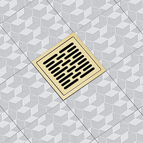 6 Square Shower Drain Kit