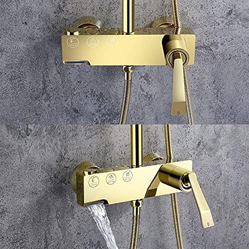 Rainfall Shower Head with 2-Way Hand Sprayer