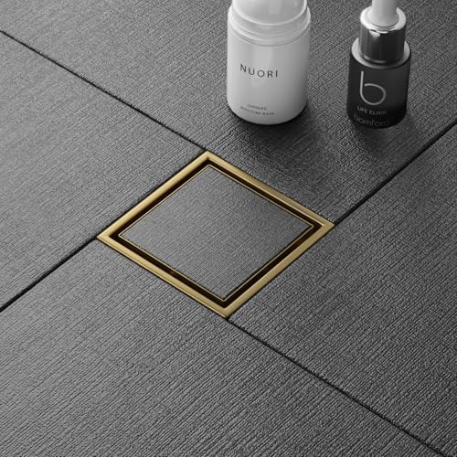 2-in-1 Tile Insert Grate - High-Flow Black Silver