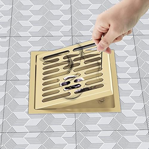 6 Square Shower Drain Kit